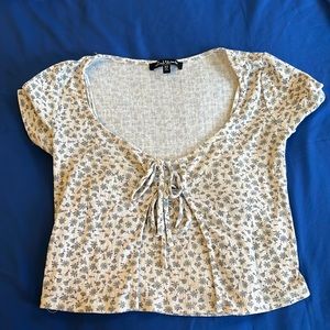 Papaya S Floral Croptop